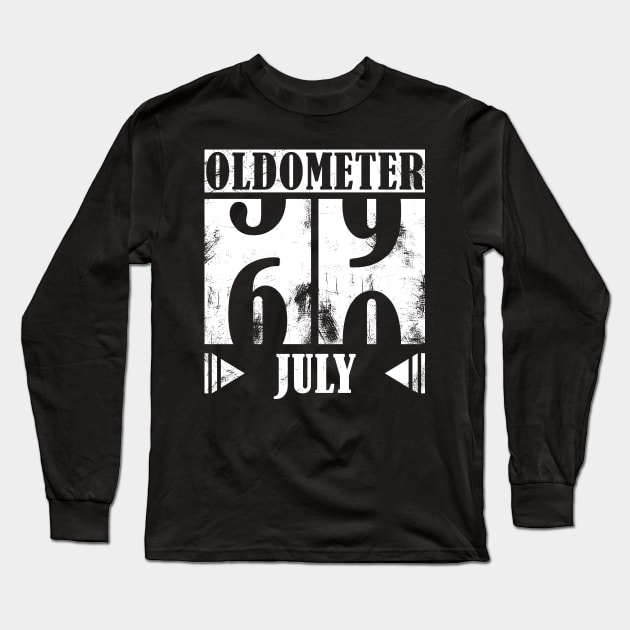 Oldometer 60th Birthday - July Long Sleeve T-Shirt by Fusti